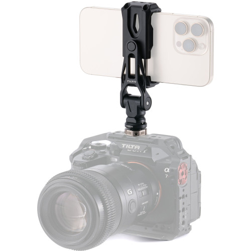 Поворотний тримач для смартфона з адаптером холодного черевика Tilta Rotatable Phone Mounting Bracket V2 with Cold Shoe Mount (TA-PMB5-CSK-B) | від бренду Tilta