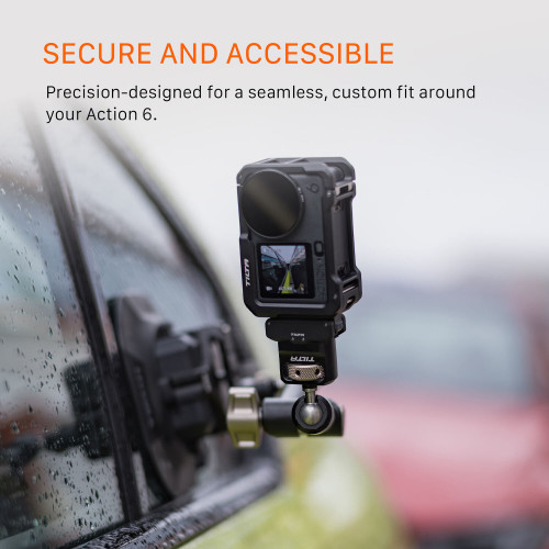Клітка Tilta Full Camera Cage for DJI Osmo Action 6 (Titanium Gray) (TA-T95-FCC-TG) | Tilta