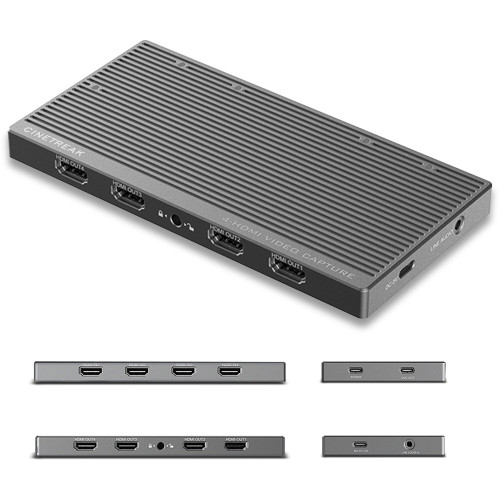Пристрій відеозахоплення CineTreak CT-4 4K 4-Channel HDMI to USB Capture Device (CT-4) | CineTreak