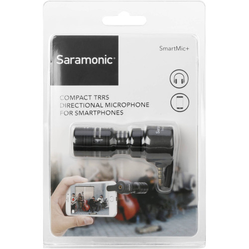 Мікрофон Saramonic SmartMic+ Compact Directional Microphone with 3.5mm TRRS Plug for Mobile Devices (SmartMic+) | Saramonic