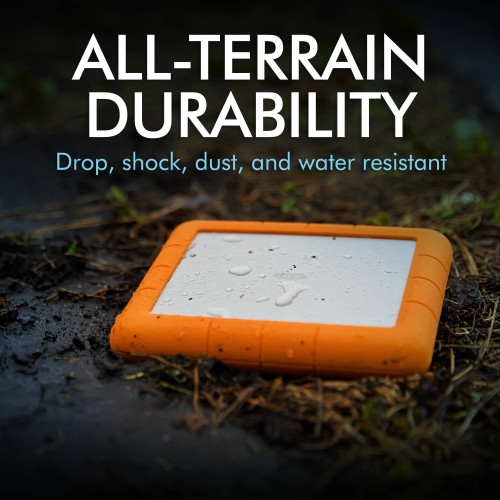 Портативний зовнішній накопичувач LaCie 8TB Rugged RAID Shuttle USB 3.1 Gen 2 Type-C External Hard Drive (STHT8000800) | від бренду LaCie
