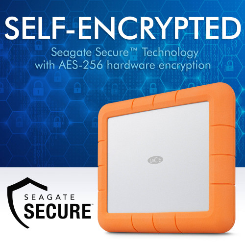 Портативний зовнішній накопичувач LaCie 8TB Rugged RAID Shuttle USB 3.1 Gen 2 Type-C External Hard Drive (STHT8000800) | від бренду LaCie