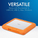 Портативний зовнішній накопичувач LaCie 8TB Rugged RAID Shuttle USB 3.1 Gen 2 Type-C External Hard Drive (STHT8000800) | від бренду LaCie