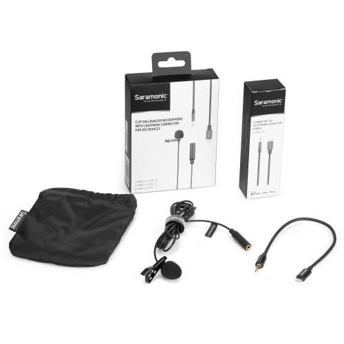 Петличний мікрофон Saramonic LavMicro U1A Omnidirectional Lavalier Microphone with Lightning Connector for iOS Devices (LavMicro U1A) | Saramonic
