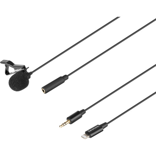 Петличний мікрофон Saramonic LavMicro U1A Omnidirectional Lavalier Microphone with Lightning Connector for iOS Devices (LavMicro U1A) | Saramonic