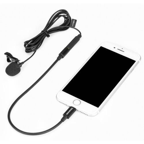 Петличний мікрофон Saramonic LavMicro U1A Omnidirectional Lavalier Microphone with Lightning Connector for iOS Devices (LavMicro U1A) | Saramonic