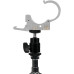 Зажим с шаровой головкой Nanlite Pavotube Transparent Polycarbonate Clip and Mini Ball Head with Hot Shoe Adapter (HD-T12+BH) | Nanlite