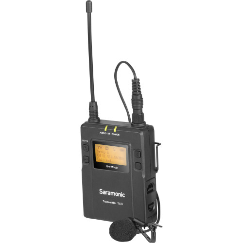 Передавач Saramonic TX9 96-Channel Digital UHF Wireless Bodypack Transmitter with Lavalier Mic (514 to 596 MHz) (TX9) | Saramonic