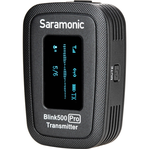 Цифровий передавач Saramonic Blink 500 Pro TX Transmitter with Built-In Mic and Lavalier Mic (2.4 GHz) (BLINK 500 PRO TX) | Saramonic