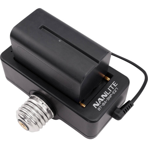 Адаптер Nanlite NP-F Battery Adapter and Mount for PavoBulb 10C (BTBASNPE27) | Nanlite