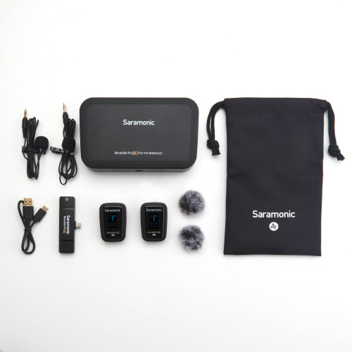 Компактна радіосистема Saramonic Blink 500 ProX B6 Two-Person Digital Wireless Lavalier Microphone System with USB-C Connector (2.4 GHz) (BLINK 500 ProX B6) | Saramonic