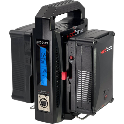 Зарядний пристрій Hedbox Dual Digital V-Mount Battery Charger with Power Bank Function (HED-DC-150V) | Hedbox