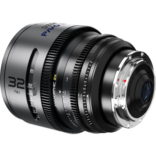Об'єктив DZOFilm PAVO 32mm T2.1 2x Anamorphic Prime Lens (Blue Coating, PL/EF Mount) (DZO-PA3221PLMB) | DZOFilm