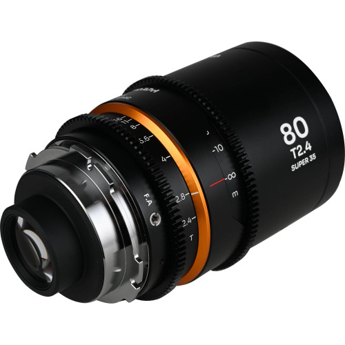 Анаморфний об'єктив Venus Optics Laowa Nanomorph 80mm T2.4 1.5x S35 Anamorphic Lens (ARRI PL & Canon EF, Amber Flare)(VE8024PLEFA) | LAOWA
