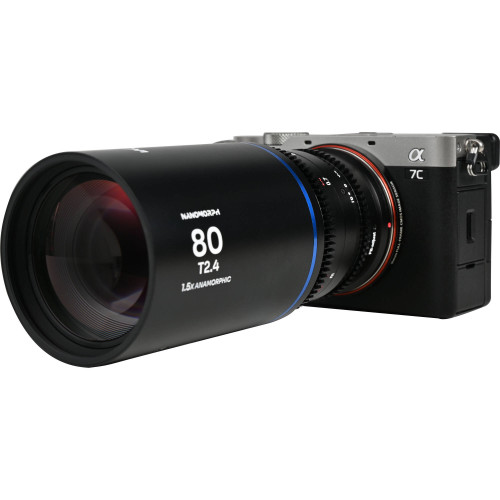 Анаморфний об'єктив Venus Optics Laowa Nanomorph 80mm T2.4 1.5x S35 Anamorphic Lens (Canon RF, Blue Flare) (VE8024RFB) | LAOWA