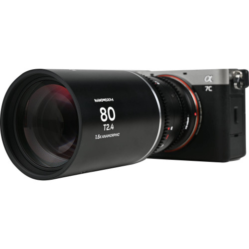 Анаморфний об'єктив Venus Optics Laowa Nanomorph 80mm T2.4 1.5x S35 Anamorphic Lens (DJI DL, Silver Flare)(VE8024DLS) | LAOWA