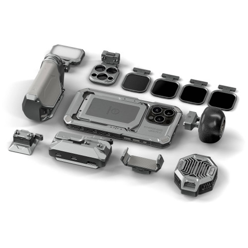 Комплект Tilta Khronos Ultimate Kit for iPhone 15 Pro Max (Titanium White)(TK-IP15-PMD-TW) | Tilta