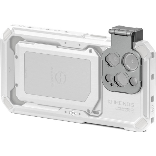 Кріплення для об'єктиву Tilta Khronos T-Series Lens Mount for iPhone 15 Pro and Pro Max (Titanium White)(TK-IP-TLA-TW) | Tilta
