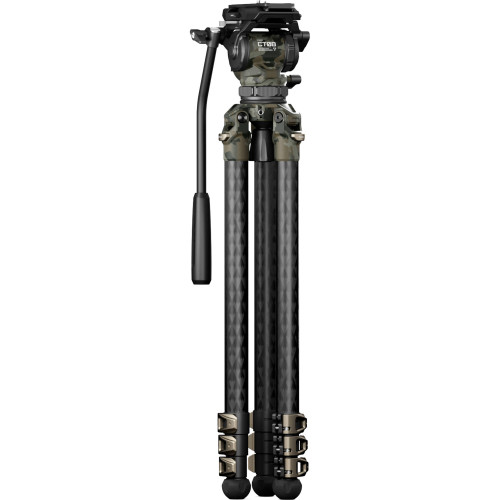 Штатив (комплект) Tilta 75mm Cine Fluid Head with 3-Stage Carbon Fiber Tripod Legs (8KG) - Forest Camo (TT-CT08-75-FC) | Tilta