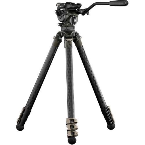 Штатив (комплект) Tilta 75mm Cine Fluid Head with 3-Stage Carbon Fiber Tripod Legs (8KG) - Forest Camo (TT-CT08-75-FC) | Tilta
