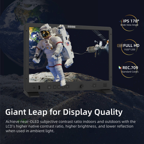 Відеомонітор OSEE 15.4' Ultra-Bright HDR Field Production Monitor (V-Mount) (Megamon 15 KIT) | від бренду OSEE