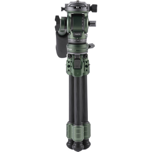 Штатив (комплект) Tilta Tabletop Video Fluid Head with 1-Stage Carbon Fiber Legs (3KG) - Forest Green (TT-VT03-FB-FG) | Tilta