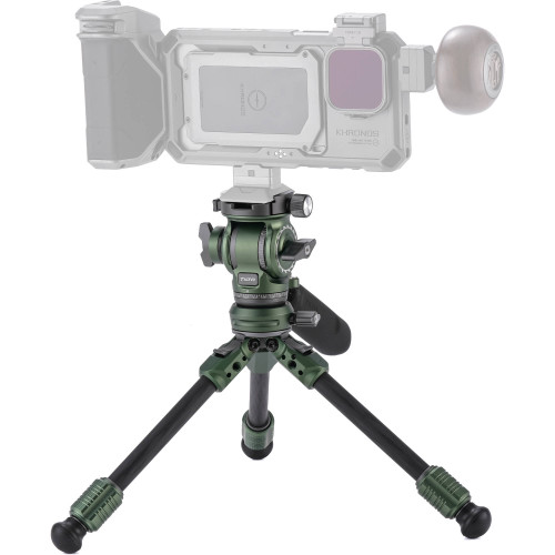 Штатив (комплект) Tilta Tabletop Video Fluid Head with 1-Stage Carbon Fiber Legs (3KG) - Forest Green (TT-VT03-FB-FG) | Tilta