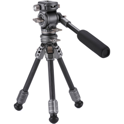 Штатив (комплект) Tilta Tabletop Video Fluid Head with 1-Stage Carbon Fiber Legs (3KG) - Space Gray (TT-VT03-FB-SG) | Tilta