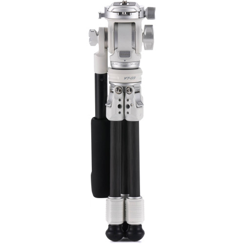 Штатив (комплект) Tilta Tabletop Video Fluid Head with 1-Stage Carbon Fiber Legs (3KG) - Snow White (TT-VT03-FB-SW) | Tilta