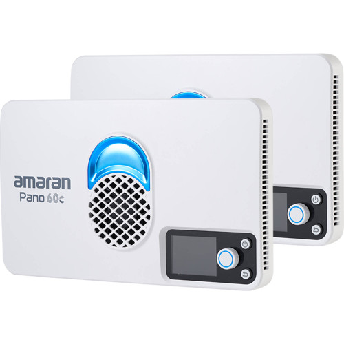 Портативна світлодіодна панель Aputure Amaran Pano 60c RGB COB Mobile Light Panel (2-Light Kit, White) (MP01010095) | Aputure