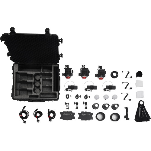 Студийное освещение (комплект) Aputure Storm 80c LED Monolight 3-Light Kit (AP0700012J) | Aputure