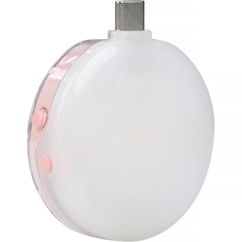 Портативная светодиодная панель Nanlite cookie USB-C Mini Round LED (Coral Pink) (COOKIE-CP) | Nanlite