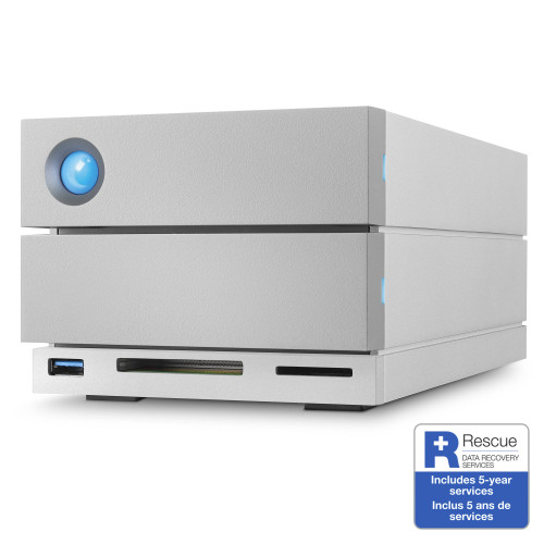 Зовнішній накопичувач - док станція LaCie 8TB 2big Dock 2-Bay RAID Array Thunderbolt 3 (STGB8000400) | від бренду LaCie