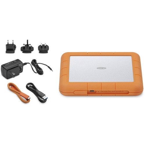 Портативний зовнішній накопичувач LaCie 8TB Rugged RAID Shuttle USB 3.1 Gen 2 Type-C External Hard Drive (STHT8000800) | від бренду LaCie