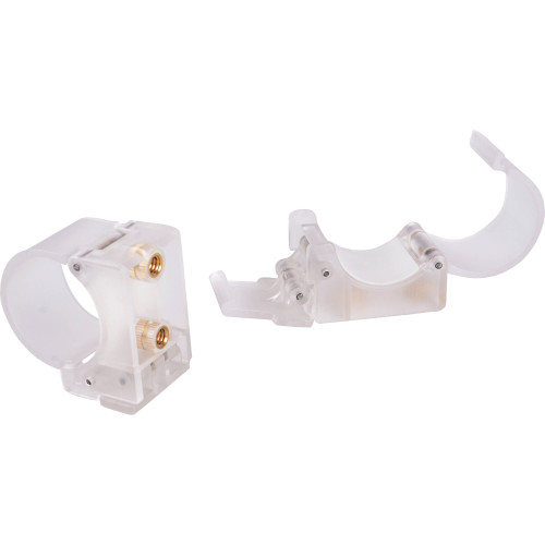 Зажим Nanlite PavoTube Transparent Polycarbonate Clip with Two 1/4'-20 Receivers (HD-T12-1-C) | Nanlite