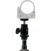 Зажим с шаровой головкой Nanlite Pavotube Transparent Polycarbonate Clip and Mini Ball Head with Hot Shoe Adapter (HD-T12+BH) | Nanlite