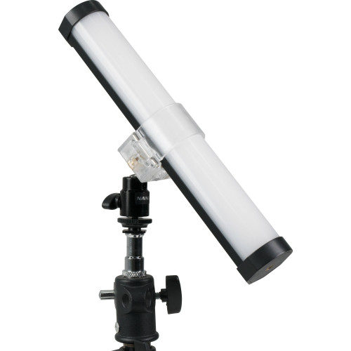 Зажим с шаровой головкой Nanlite Pavotube Transparent Polycarbonate Clip and Mini Ball Head with Hot Shoe Adapter (HD-T12+BH) | Nanlite