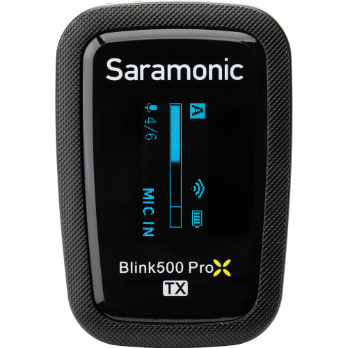 Цифровий передавач Saramonic Blink 500 ProX TX Transmitter with Built-In Mic and Lavalier Mic (2.4 GHz) (BLINK 500 ProX TX) | Saramonic