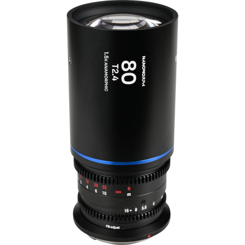 Анаморфний об'єктив Venus Optics Laowa Nanomorph 80mm T2.4 1.5x S35 Anamorphic Lens (Sony E, Blue Flare) (VE8024SEB) | LAOWA