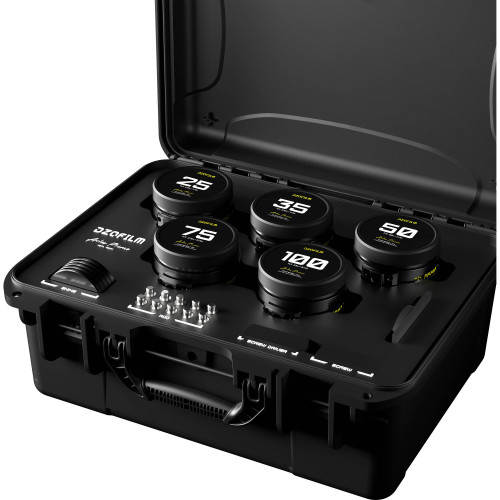 Комплект об'єктивів DZOFILM Arles FF/VV Prime Cine 5-Lens 25/35/50/75/100mm Set (PL mount) (DZO-SAP5A25MPL) | від бренду DZOFilm
