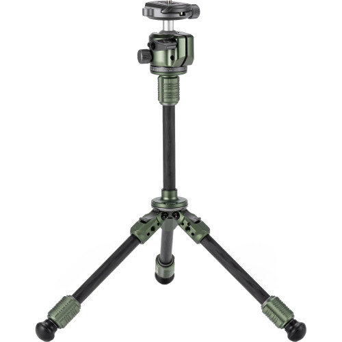 Штатив (комплект) Tilta Tabletop Ball Head with 1-Stage Carbon Fiber Tripod Legs (3KG) Extendable Edition - Forest Green (TT-BT03E-FB-FG) | Tilta
