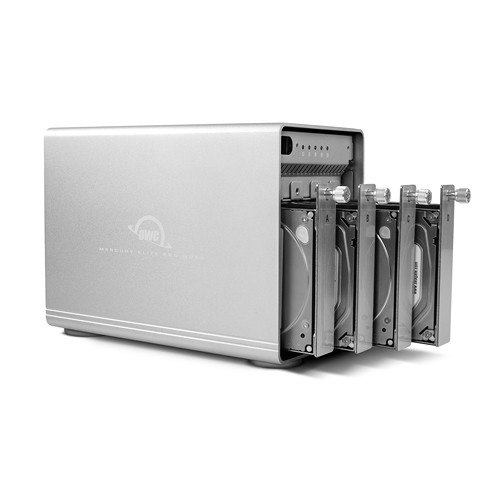 Зовнішній накопичувач OWC Mercury Elite Pro Quad 32TB 4-Bay USB-C 3.2 Gen 2 RAID Array (4 x 8TB) (OWCMEQCTSRT32) | OWC