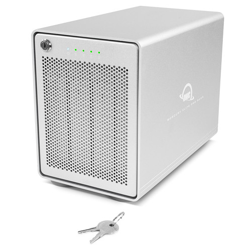 Зовнішній накопичувач OWC Mercury Elite Pro Quad 32TB 4-Bay USB-C 3.2 Gen 2 RAID Array (4 x 8TB) (OWCMEQCTSRT32) | OWC