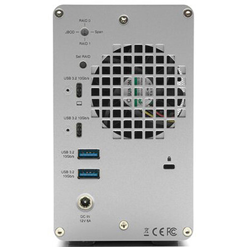 Зовнішній накопичувач OWC Mercury Elite Pro Dual 12TB 2-Bay USB 3.2 Gen 2 RAID Array with 3-Port Hub (2 x 6TB) (OWCMEDCH7T12) | OWC