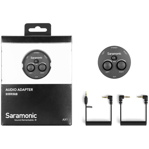 Микрофонный микшер Saramonic AX1 Passive 2-Channel Audio Mixer for Cameras, Smartphones, Tablets, and Computers (SR-AX1) | Saramonic