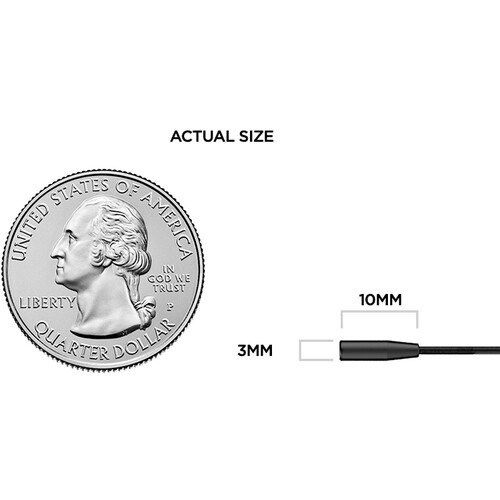 Петличний мікрофон Deity Microphones W.Lav Micro Subminiature Omni Lavalier Microphone with Microdot Only (Black) (DTC0153D40) | DEITY Microphones
