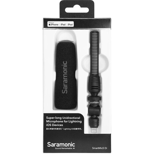 Мікрофон Saramonic SmartMic5 Di Mini Shotgun Microphone for Lightning iOS Mobile Devices (SmartMic5 Di) | Saramonic