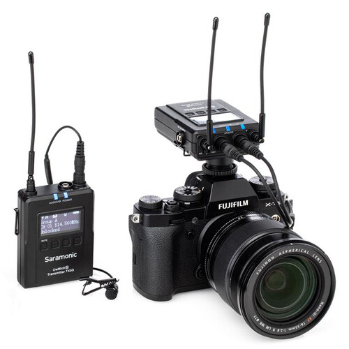 Компактна радіосистема Saramonic UWMIC9 KIT1 Camera-Mount Wireless Omni Lavalier Microphone System (514 to 596 MHz) (UWMIC9 Kit1) | Saramonic