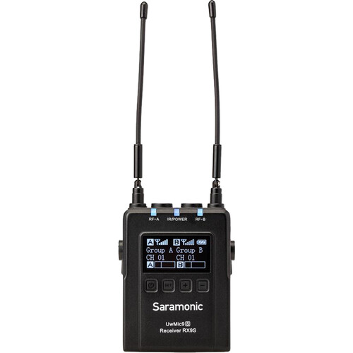 Компактна радіосистема Saramonic UWMIC9 KIT2 2-Person Camera-Mount Wireless Omni Lavalier Microphone System (514 to 596 MHz) (UWMIC9 Kit2) | Saramonic