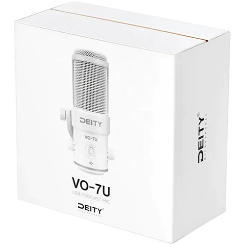 Мікрофон Deity Microphones VO-7U Dynamic Supercardioid USB Streamer Microphone Kit with Desktop Tripod (White) (DTA0196D20) | DEITY Microphones